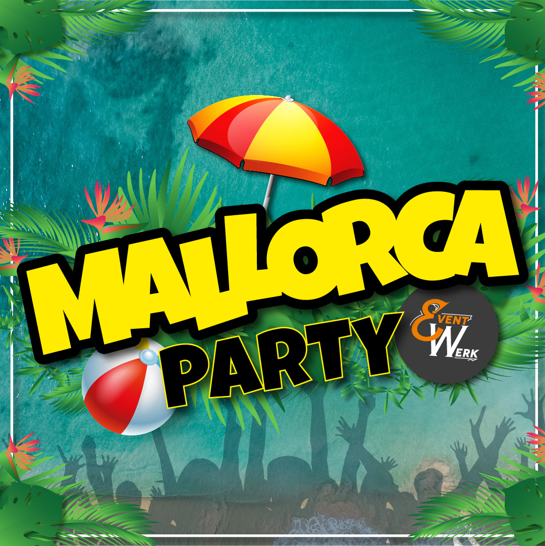 Cartello Divertente Mallorca Party In Plastica – 30x20 Cm, Scritta In Tedesco, Decorazione Da Parete Per Addio Al Celibato, Compleanno, Ufficio